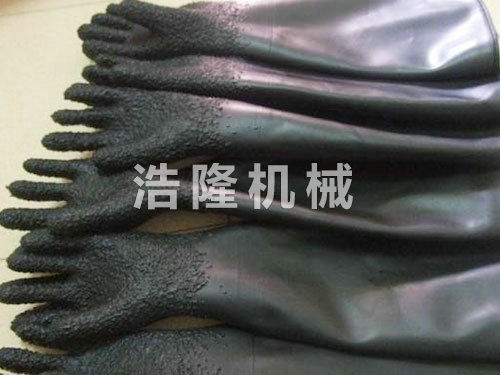 顆粒、光面噴砂手套